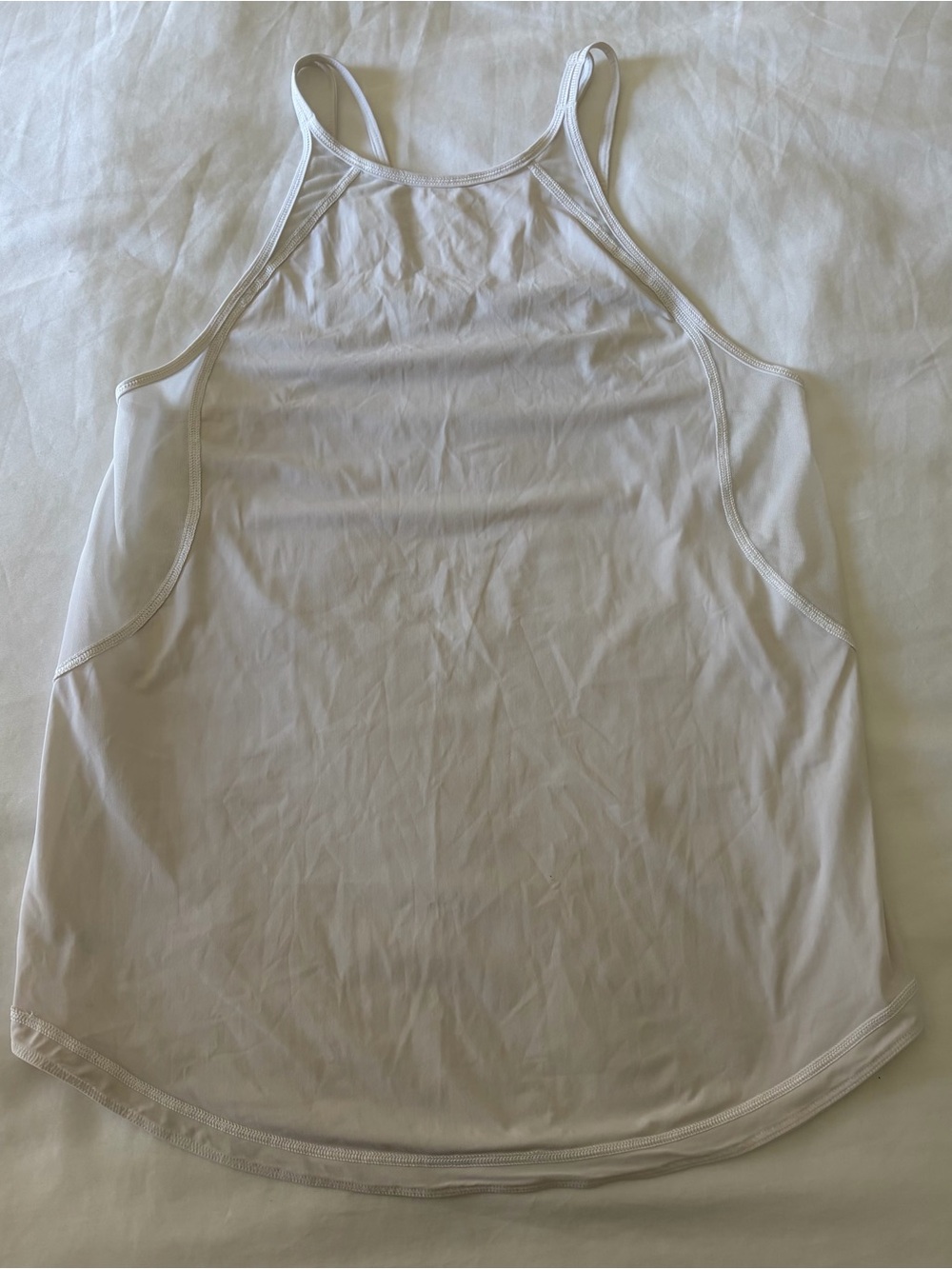 Lululemon White Racerback Tank Top
